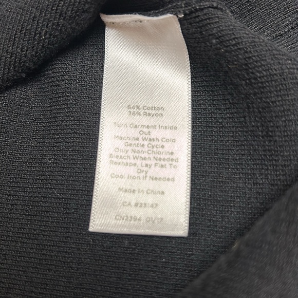 Talbots Black Sweater with Juliette Sleeves Size Small - Picture 5 of 7